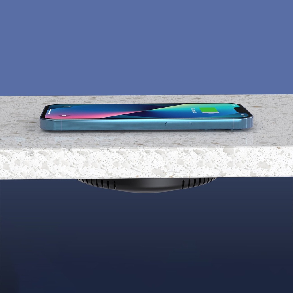 T590-F Индукционно зарядно устройство Choetech 10W под плот + зарядно за ЕС със захранващ кабел черно