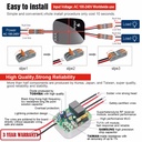 TURTLE DUAL WiFi+RF електрически превключвател с две релета и свързващи клеми, 220V, съвместим с Smart Life, Tuya