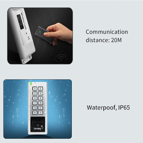 4C WS2 Безжичен комплект за контрол на достъпа за външен монтаж