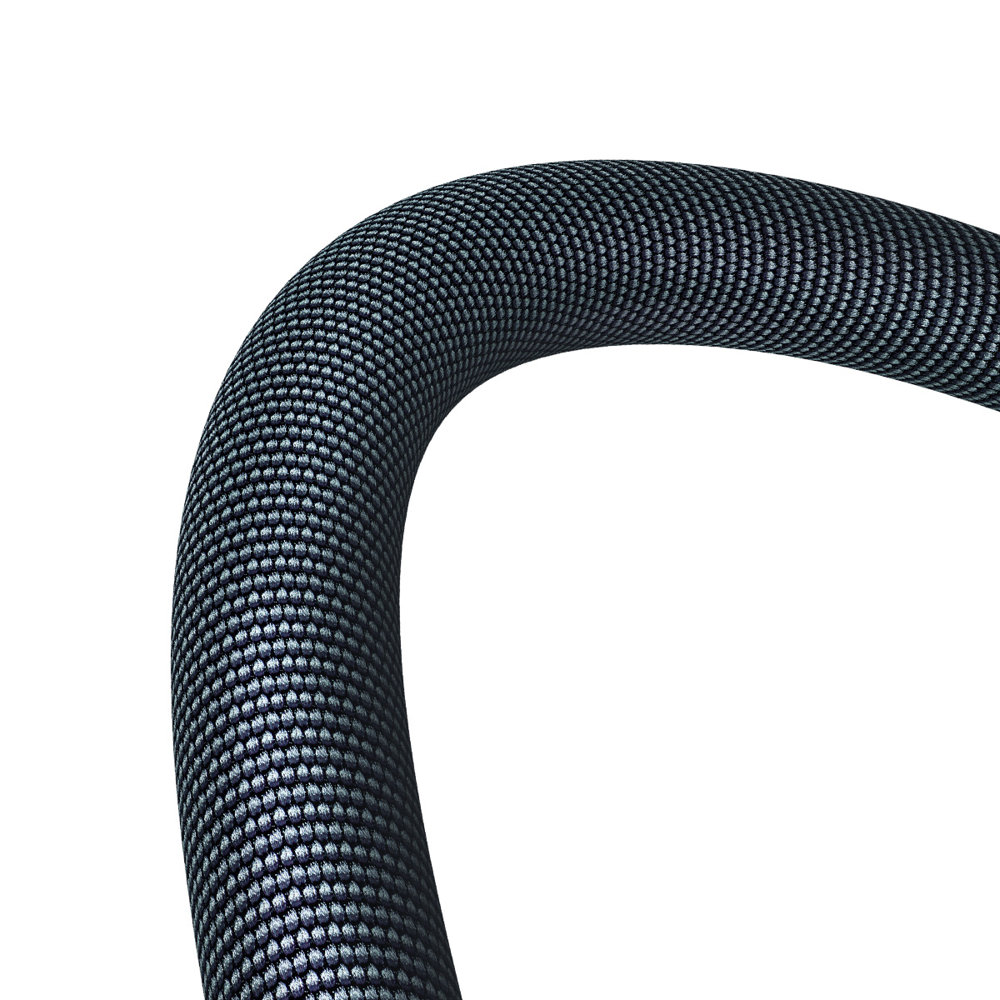 Cristal Shine 2 m дата кабел и бързо зареждане 2.4A  USB A/Lightning, черен