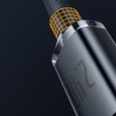 Cristal Shine 2 m дата кабел и бързо зареждане 2.4A  USB A/Lightning, черен