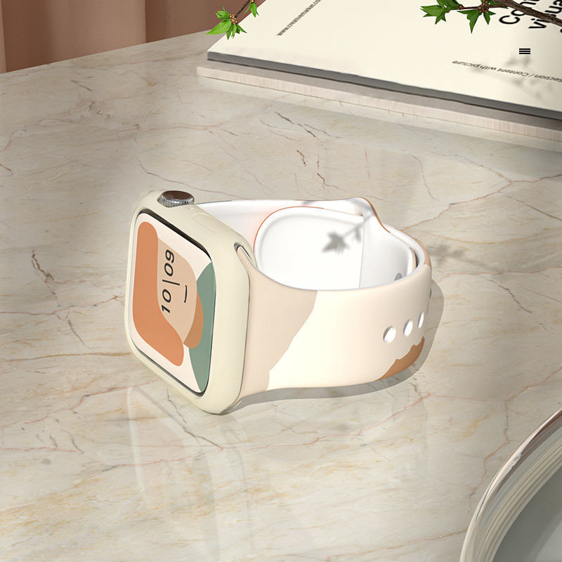 Moro Пъстра силиконова каишка за Apple Watch, различни цветове