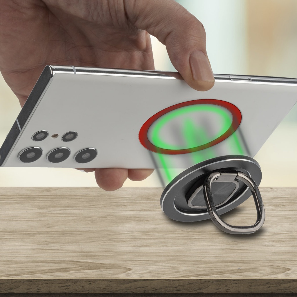 ULTIMAG комплект 5 разноцветни самозалепващи се метални рингове съвместими с MagSafe