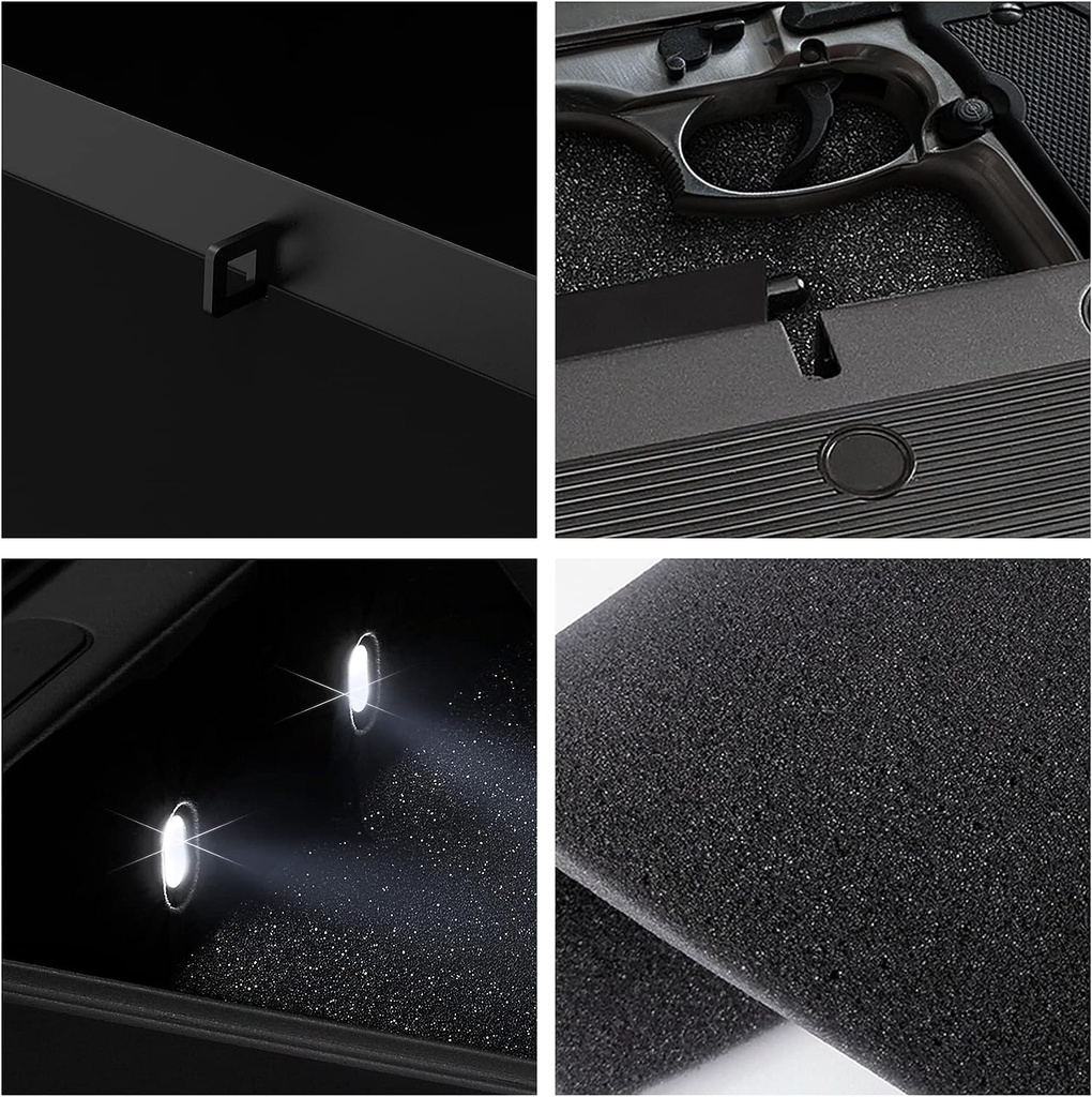 Lockin Smart сейф за съхранение на оръжие или други ценности съвместим с Tuya/Smart Life