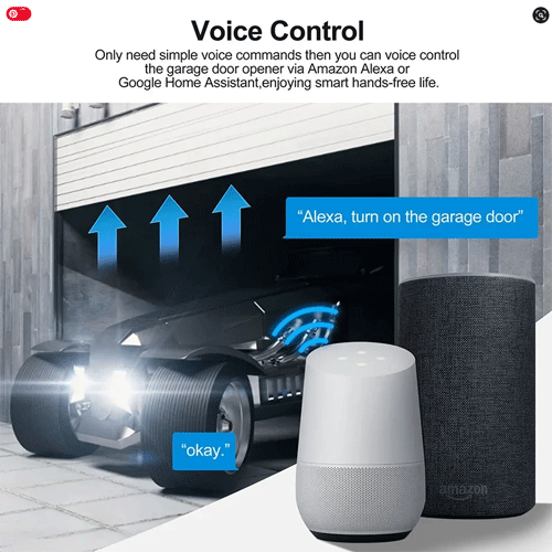 SMILE GARAGE G-01Z ZigBee контролер за управление на гаражни врати комплект с магнитен контакт