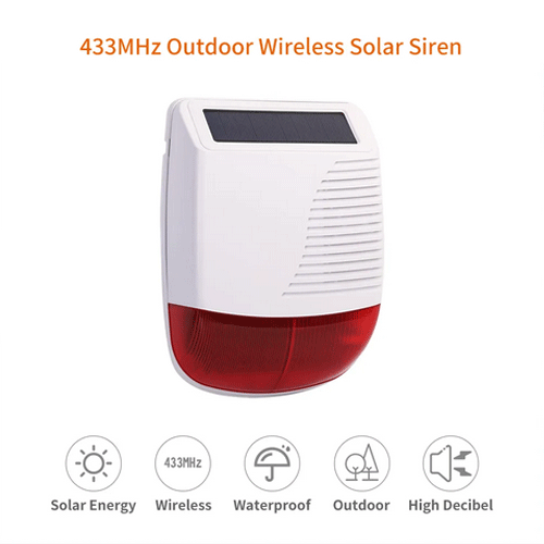 SMILE RF SIREN WSR100 Соларна безжична сирена 120dB