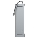 Baseus, Enjoyment многофункционален хъб 10 в 1 за MacBook и компютри с порт USB-C, сребрист, CATSX-F0G