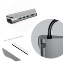 Baseus, Enjoyment многофункционален хъб 10 в 1 за MacBook и компютри с порт USB-C, сребрист, CATSX-F0G