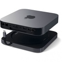 Satechi Алуминиева хъб  за Mac Mini, сиво, USB-C * 1 , USB-A 3.0* 3; 3,5 mm * 1x; microSD ; SD Amount