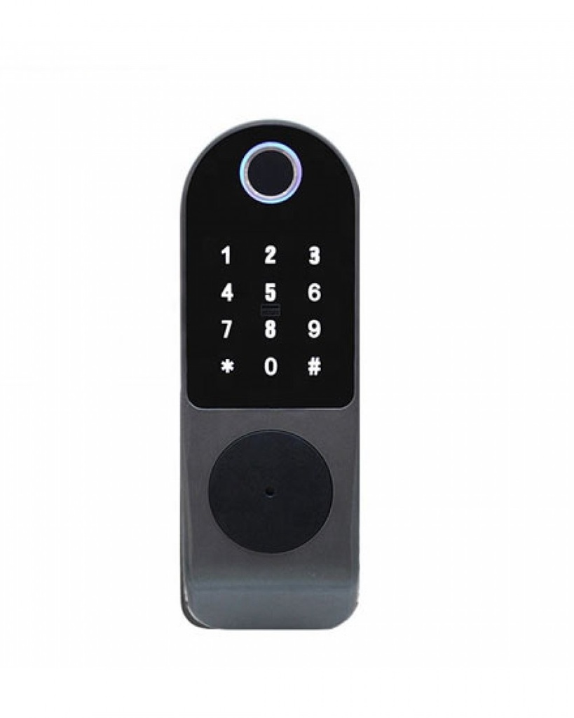 WIFI eлектронна брава с  пръстов отпечатък, код и четец