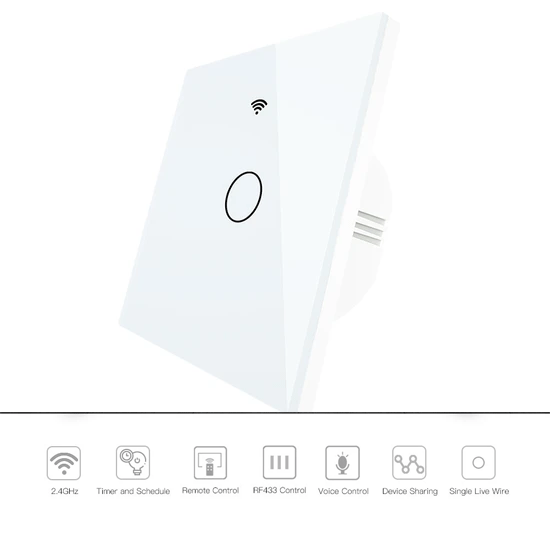 SMILE WIFI+ RF Single light switch