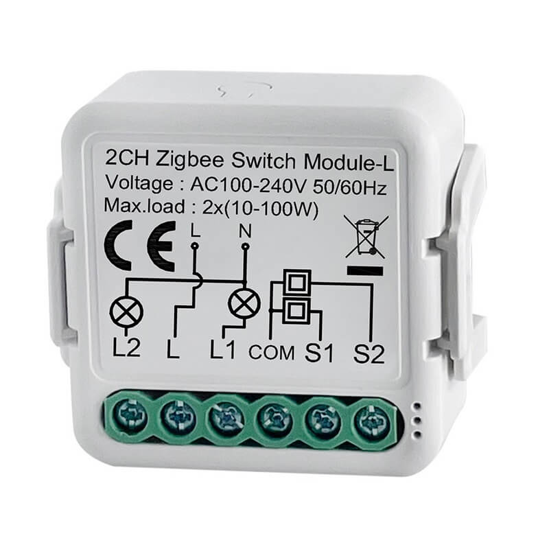 SMILE MINI ZB2 Zigbee electrical switch with 2 relays 
