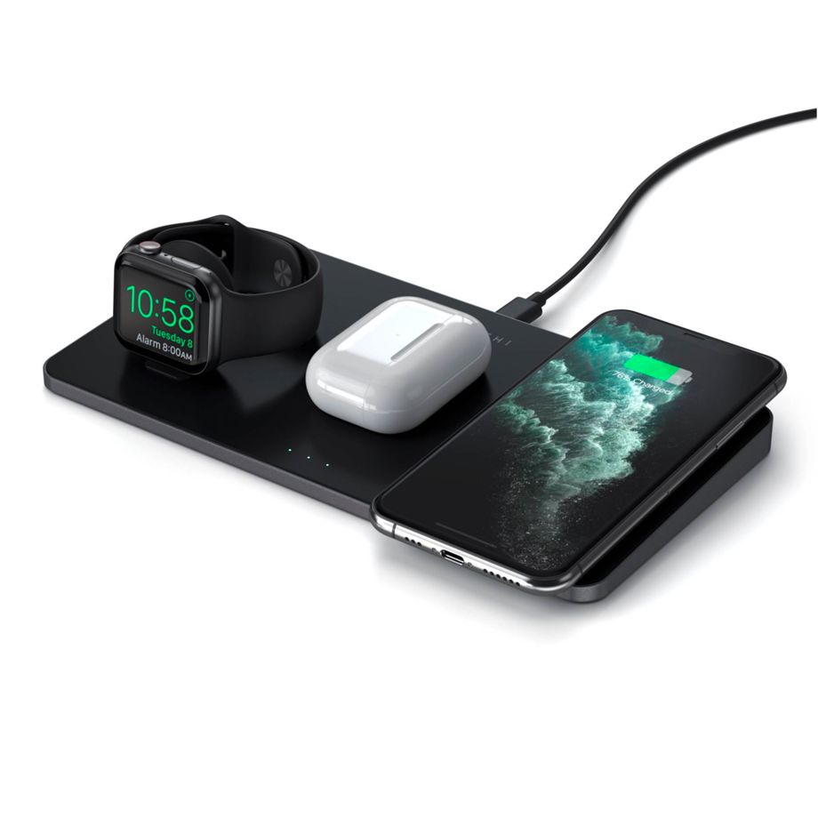 Satechi Trio Wireless Charger With Magnetic Pad 