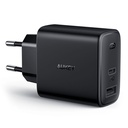 AUKEY PA-F3S бързо зарядно за телефон, два порта, мощност 30W, черен