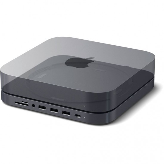Satechi Aluminum Hub for Mac Mini, Grey, ST-ABHFM