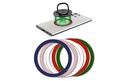 ULTIMAG set of 5 multi-coloured self-adhesive metal rings compatible with MagSafe
