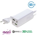 Универсално зарядно за телефон MultiGaN 65W с бързо зареждане , PD