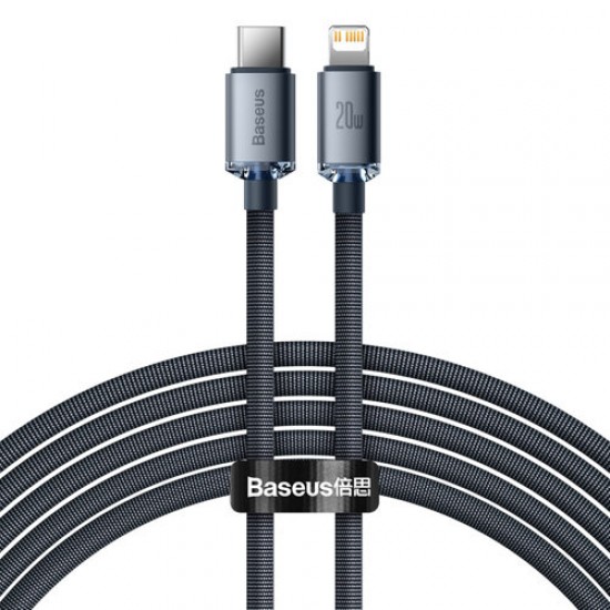 Baseus 2 m кабел за айфон, USB кабел за бързо зареждане, USB-C Lightning кабел