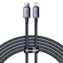 Baseus 2 m кабел за айфон, USB кабел за бързо зареждане, USB-C Lightning кабел