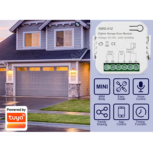 [4640000002] SMILE GARAGE G-01Z ZigBee smart controller for motorized garage door