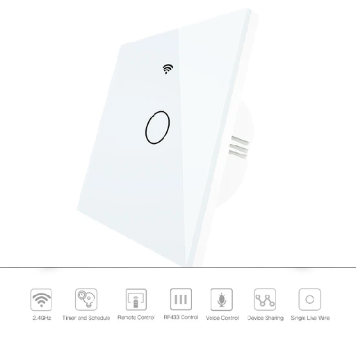 [460000050] SMILE WIFI+ RF Single light switch