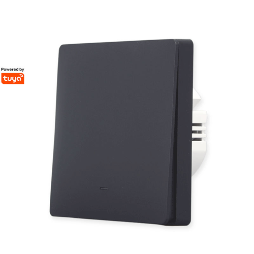 [460000092] SMILE ZB1 BK ZigBee умен единичен ключ за осветление, черен, двупроводна линия (без нула)