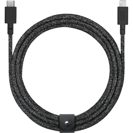 [480000021] USB C to lightning cable, 3m  phone charging cable, Cosmos Black.  iPhone cable. Apple USB C cable